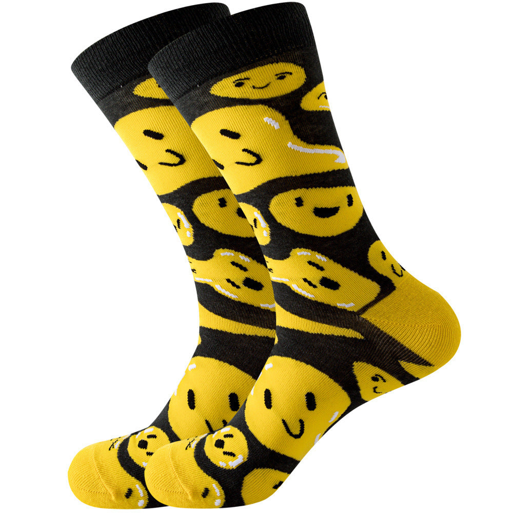 Animal Mid-calf Length Socks Geometric Men's Socks Tide - SARAH SOCKS