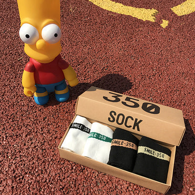 Boat socks 4 pairs gift boxed couple socks - SARAH SOCKS
