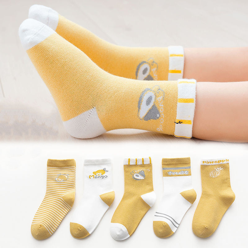 Cotton Children's Socks Medium Tube Dinosaur Thickened Baby Socks - SARAH SOCKS