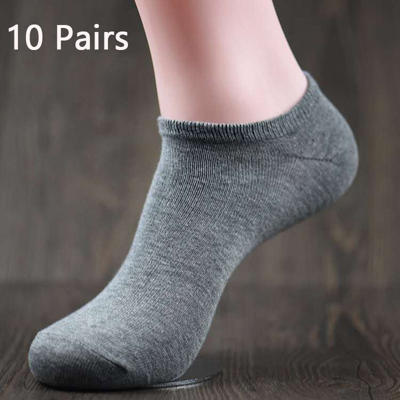 10 paires Cotton men's boat socks - SARAH SOCKS