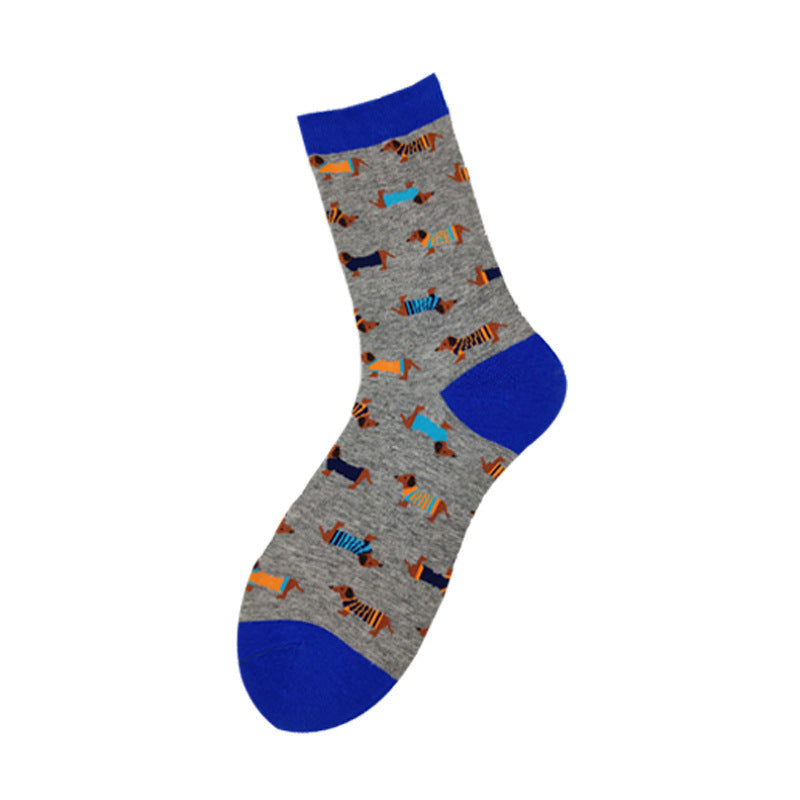 Socks For Men And Women, Dog Series Cartoon Personality Trendy Socks, Couple Mid-Tube Socks Wholesale - SARAH SOCKS