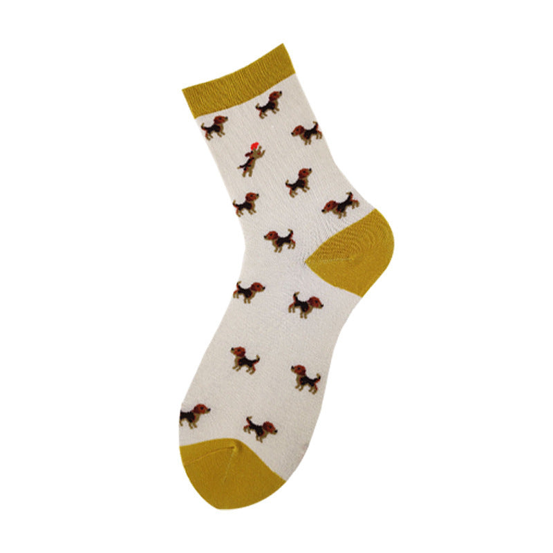 Socks For Men And Women, Dog Series Cartoon Personality Trendy Socks, Couple Mid-Tube Socks Wholesale - SARAH SOCKS