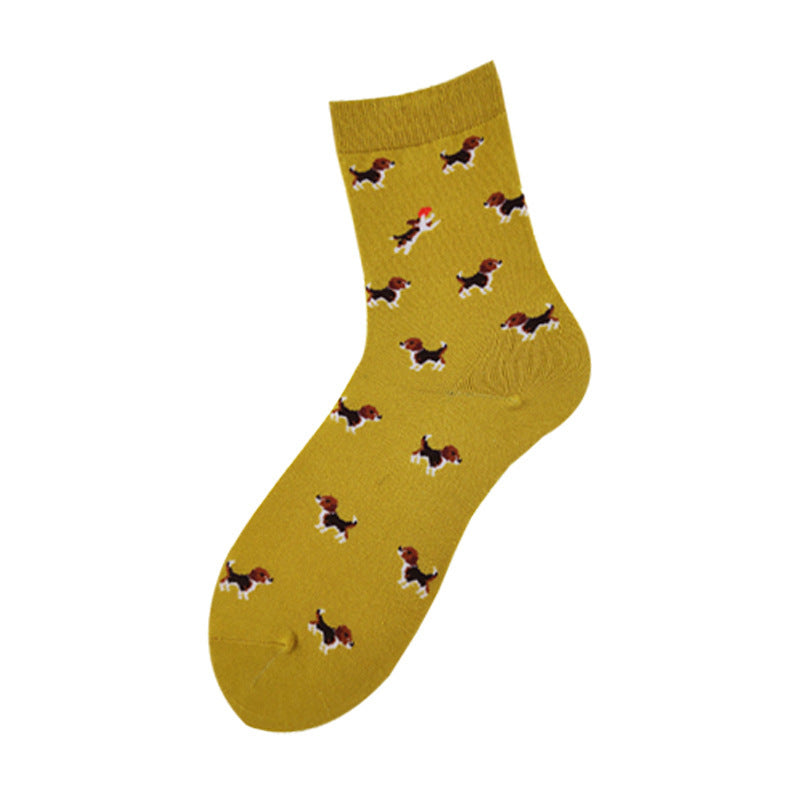 Socks For Men And Women, Dog Series Cartoon Personality Trendy Socks, Couple Mid-Tube Socks Wholesale - SARAH SOCKS