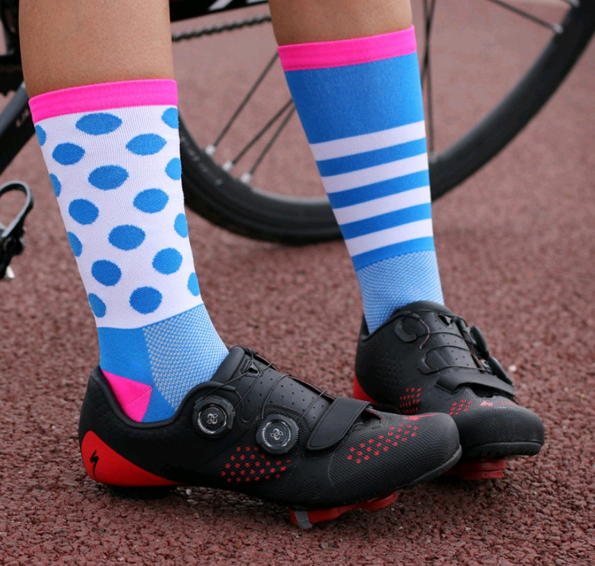 Cycling sports socks Four seasons long tube compression bicycles for men and women wear breathable sock - SARAH SOCKS