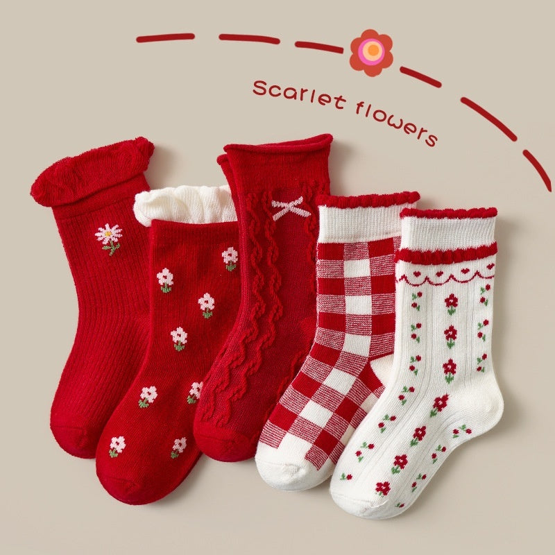 Autumn And Winter Cartoon Dinosaur Mid-calf Cotton Warm Sports Boys' Socks - SARAH SOCKS