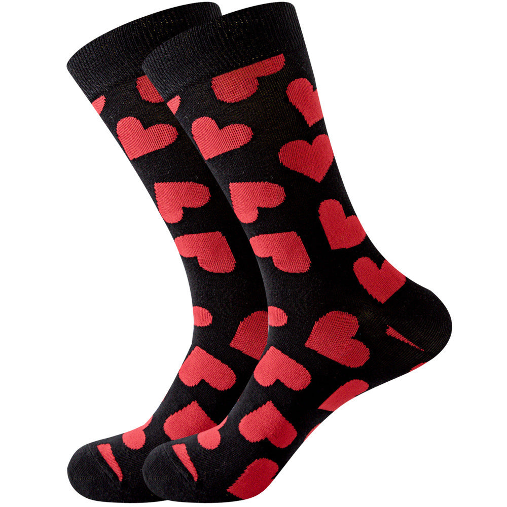 Animal Mid-calf Length Socks Geometric Men's Socks Tide - SARAH SOCKS