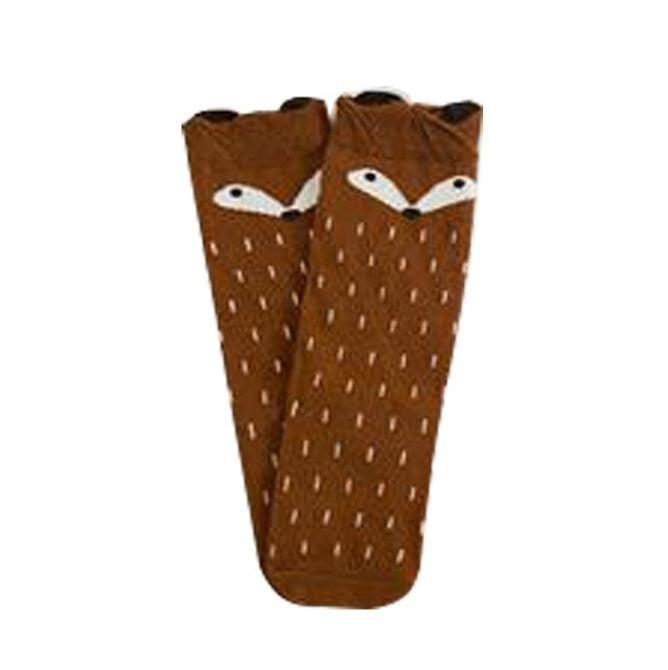 Spring and Autumn Cartoon Cute Fox Dot Stereo Breathable Children's Socks Boys and Girls Baby Cotton Socks - SARAH SOCKS
