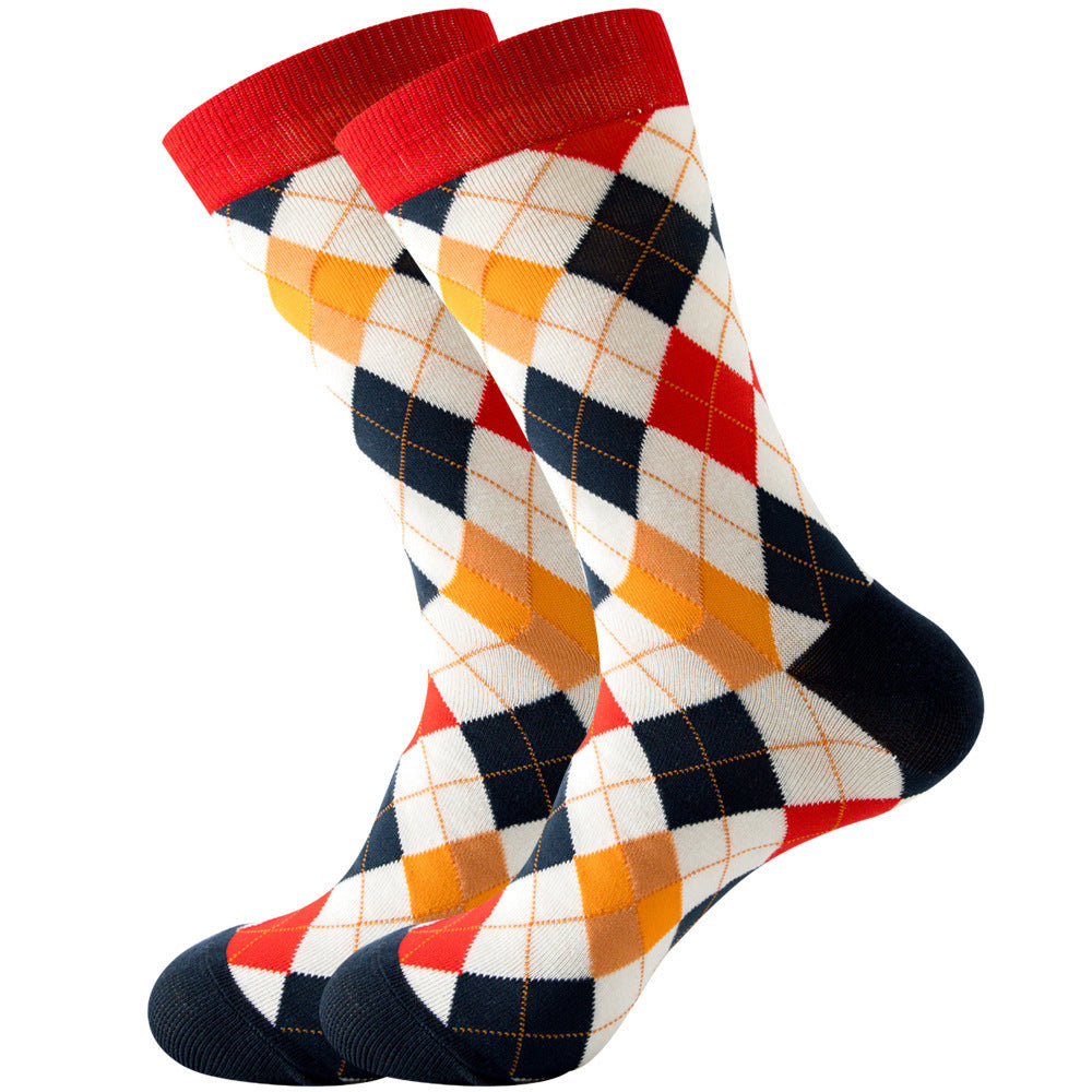 Animal Mid-calf Length Socks Geometric Men's Socks Tide - SARAH SOCKS