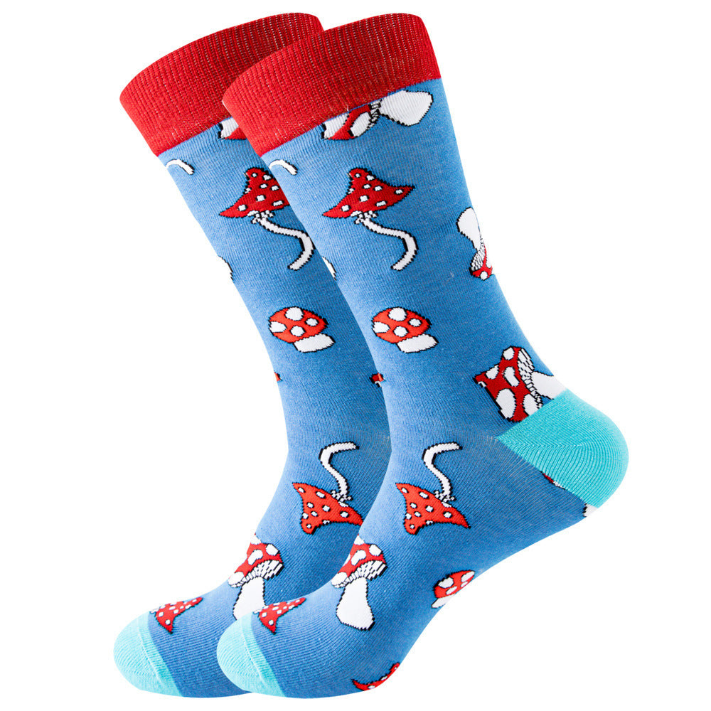 Animal Mid-calf Length Socks Geometric Men's Socks Tide - SARAH SOCKS