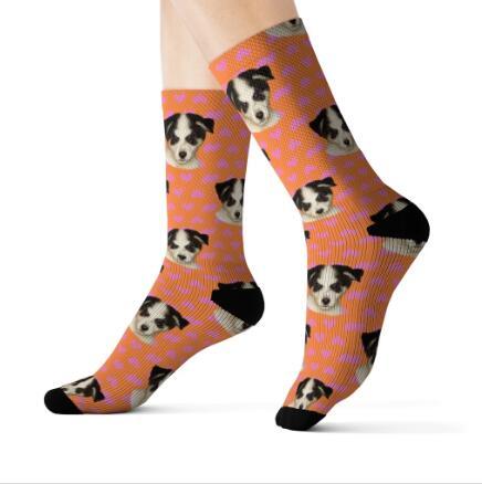 Pet head print socks - SARAH SOCKS