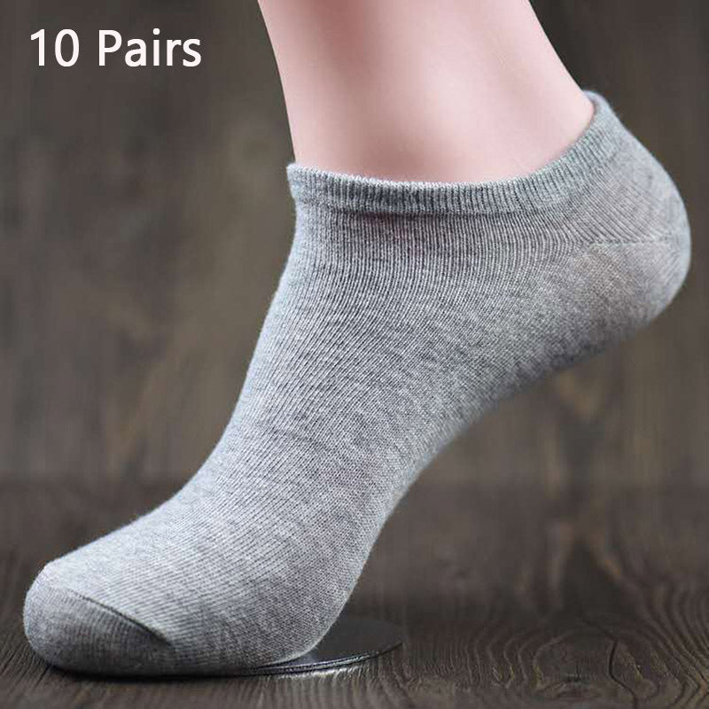 10 paires Cotton men's boat socks - SARAH SOCKS