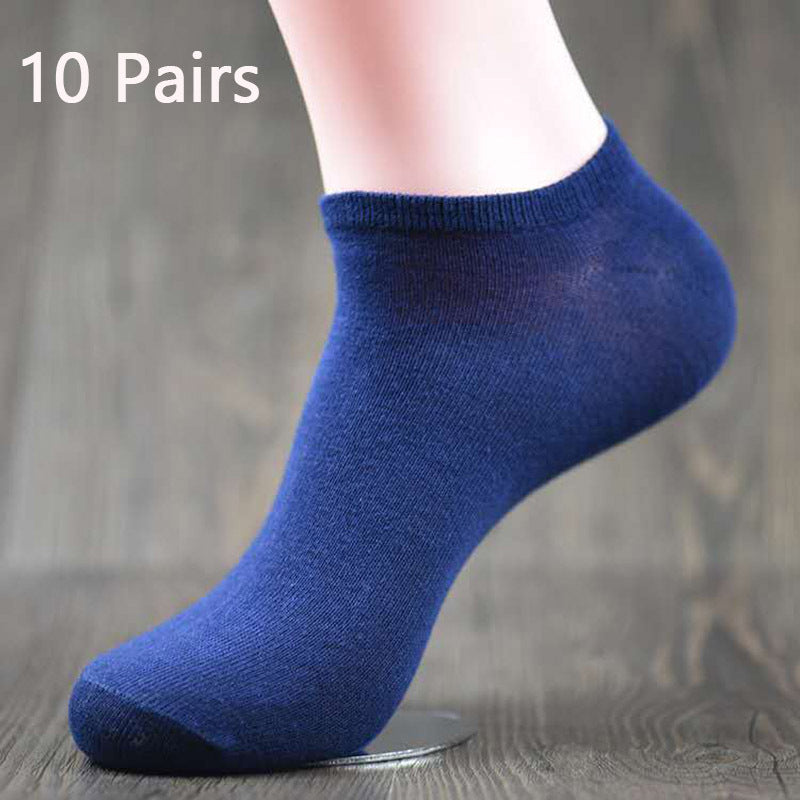 10 paires Cotton men's boat socks - SARAH SOCKS