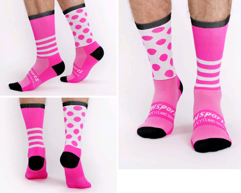 Cycling sports socks Four seasons long tube compression bicycles for men and women wear breathable sock - SARAH SOCKS