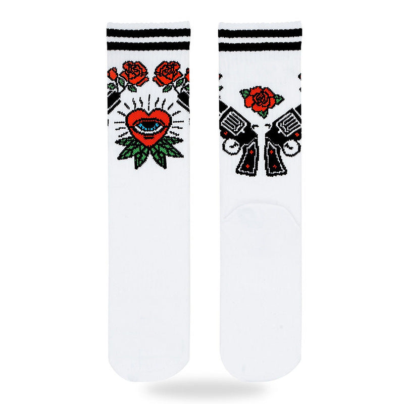 Street Sport Letters Japanese Trendy Socks Creative Tube Socks - SARAH SOCKS