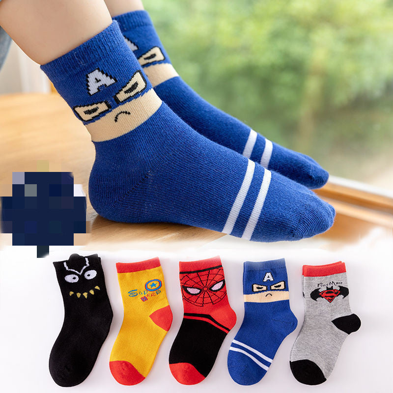 Cotton Children's Socks Medium Tube Dinosaur Thickened Baby Socks - SARAH SOCKS