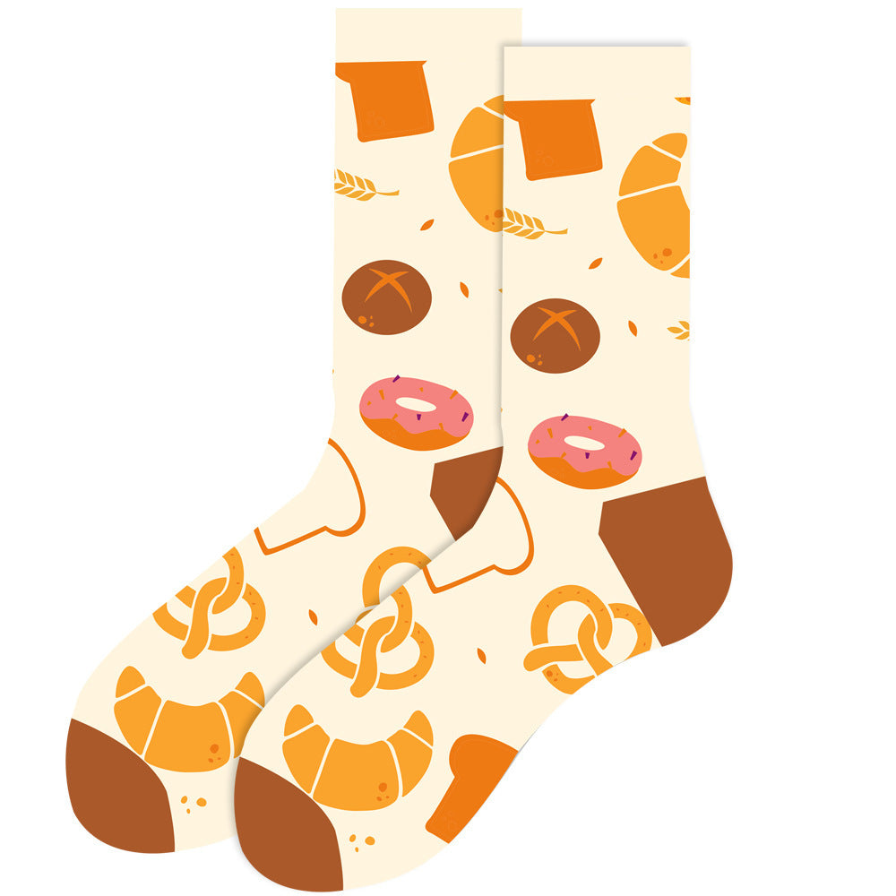 Animal Mid-calf Length Socks Geometric Men's Socks Tide - SARAH SOCKS