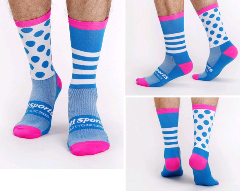 Cycling sports socks Four seasons long tube compression bicycles for men and women wear breathable sock - SARAH SOCKS