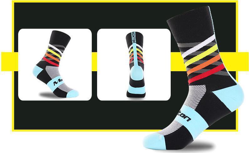 Nylon male female riding socks sports socks bicycle running stockings basketball socks soccer socks hiking socks - SARAH SOCKS