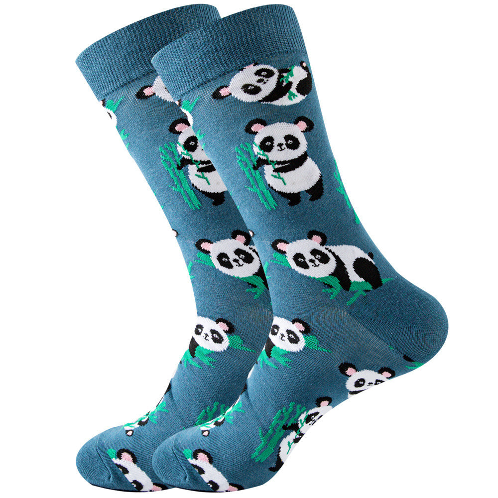 Animal Mid-calf Length Socks Geometric Men's Socks Tide - SARAH SOCKS