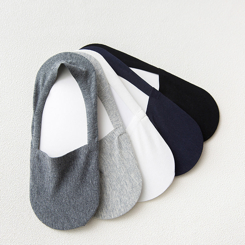 10 pieces summer new cotton invisible socks men's socks silicone non-slip invisible men's socks - SARAH SOCKS