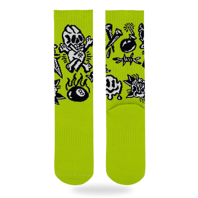 Street Sport Letters Japanese Trendy Socks Creative Tube Socks - SARAH SOCKS