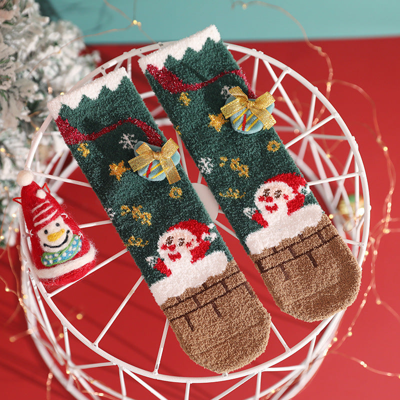 No Heel Parent-child Socks Warm Baby Socks - SARAH SOCKS