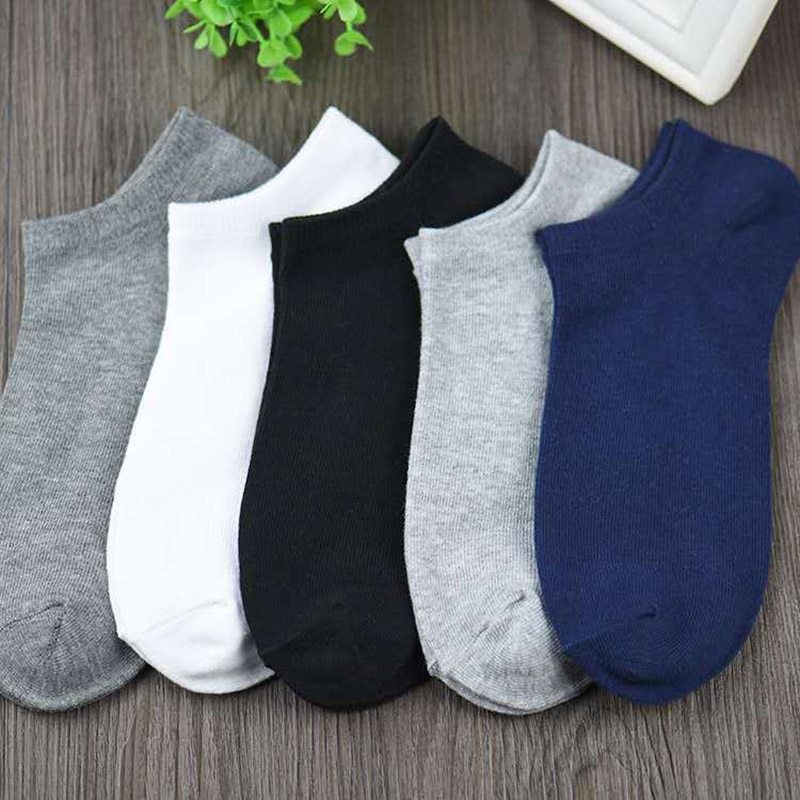 10 paires Cotton  men's boat socks - SARAH SOCKS