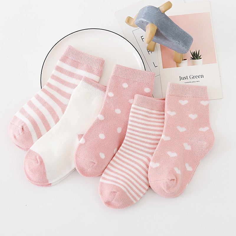 Boys And Girls Cotton Mid-tube Floor Socks - SARAH SOCKS