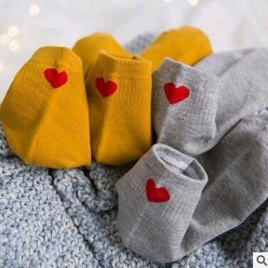 Women's autumn and winter cotton women's socks cotton socks love heart socks women's socks - SARAH SOCKS