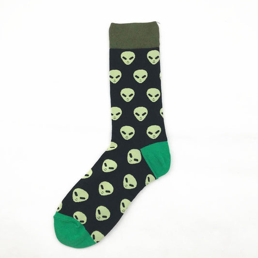 Men's Socks, Long Tube Cotton Socks, Leisure All-Match Geometric Series Jacquard Socks - SARAH SOCKS