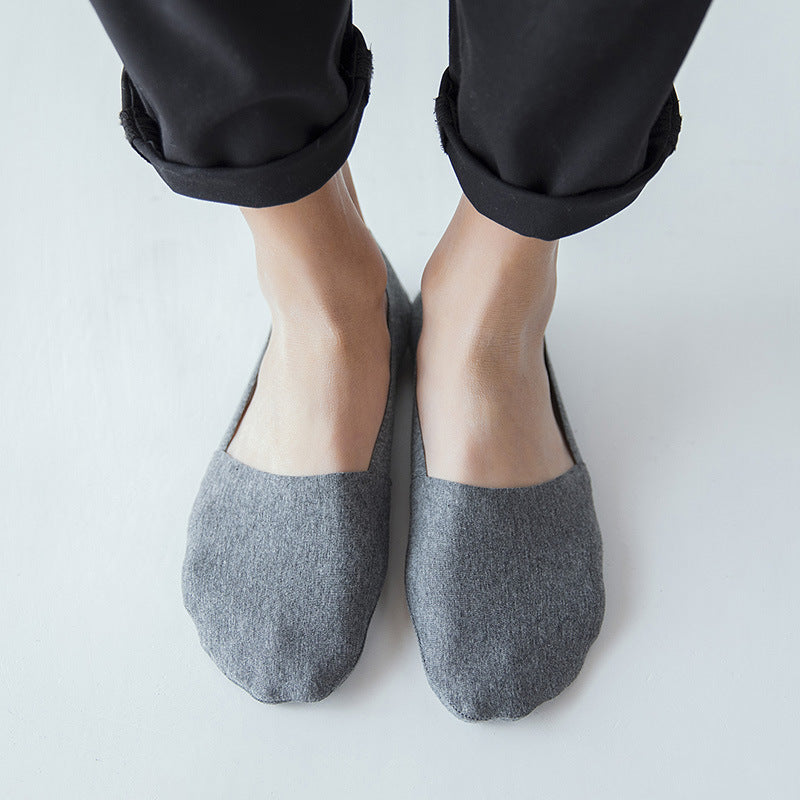 10 pieces summer new cotton invisible socks men's socks silicone non-slip invisible men's socks - SARAH SOCKS