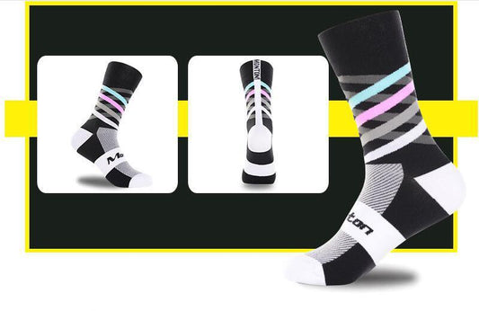 Nylon male female riding socks sports socks bicycle running stockings basketball socks soccer socks hiking socks - SARAH SOCKS