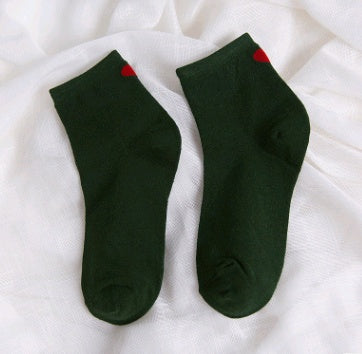 Women's autumn and winter cotton women's socks cotton socks love heart socks women's socks - SARAH SOCKS
