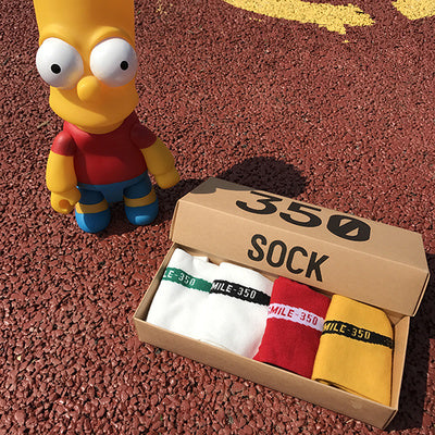 Boat socks 4 pairs gift boxed couple socks - SARAH SOCKS