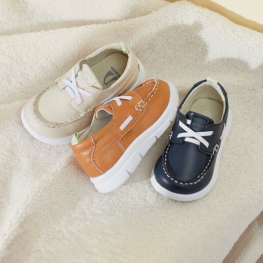 Boys' small leather shoes - SARAH SOCKS