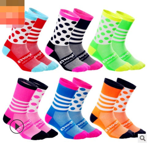 Cycling sports socks Four seasons long tube compression bicycles for men and women wear breathable sock - SARAH SOCKS