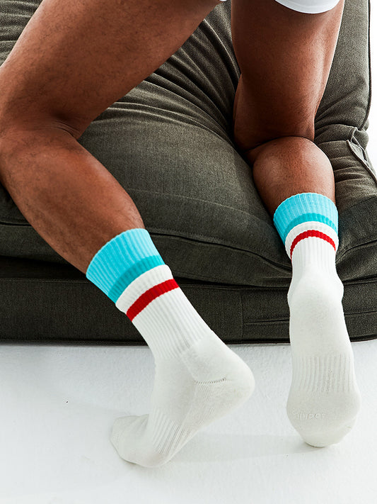 White exercise cotton socks - SARAH SOCKS