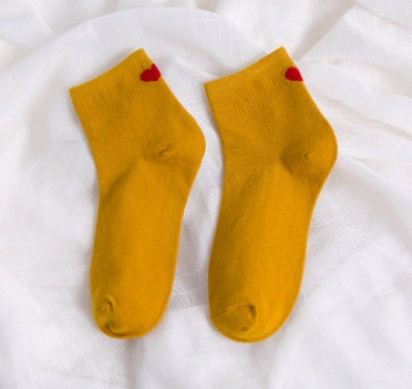 Women's autumn and winter cotton women's socks cotton socks love heart socks women's socks - SARAH SOCKS