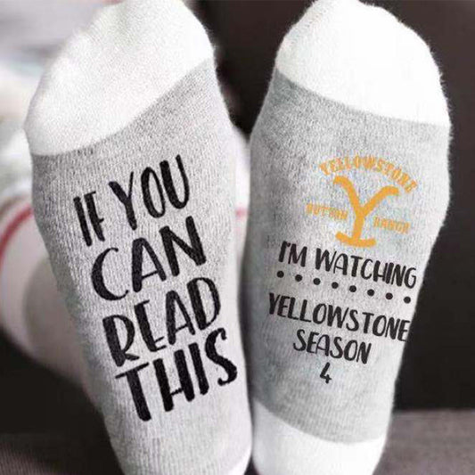Street Fashion Brand Letter Socks In Tube Socks - SARAH SOCKS