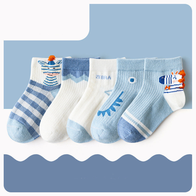 Mesh Cotton Boat Socks For Boys And Girls - SARAH SOCKS