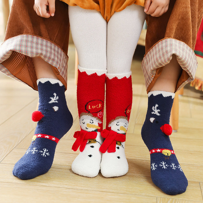 No Heel Parent-child Socks Warm Baby Socks - SARAH SOCKS