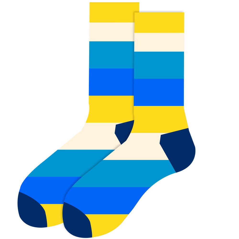 Animal Mid-calf Length Socks Geometric Men's Socks Tide - SARAH SOCKS