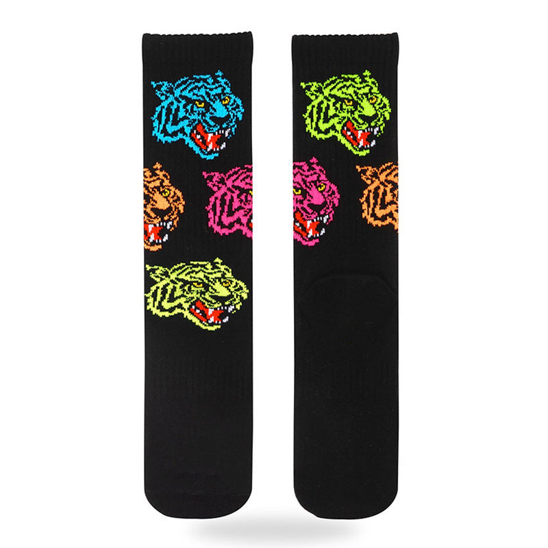 Street Sport Letters Japanese Trendy Socks Creative Tube Socks - SARAH SOCKS
