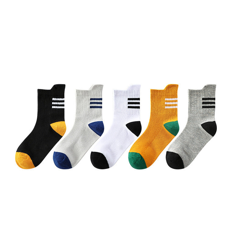 Student Socks Combed Cotton Socks Mid Tube Mesh - SARAH SOCKS