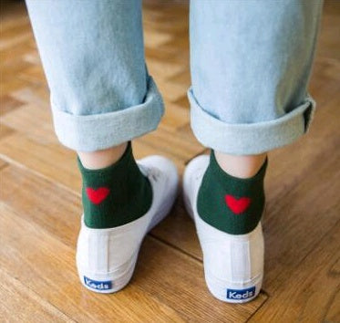 Women's autumn and winter cotton women's socks cotton socks love heart socks women's socks - SARAH SOCKS