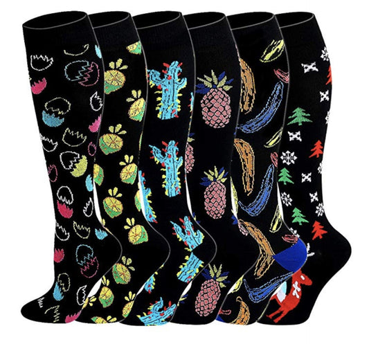 Cycling Socks, Sports Compression Socks, Mixable Compression Socks - SARAH SOCKS