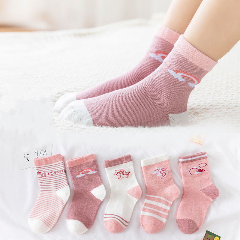 Cotton Children's Socks Medium Tube Dinosaur Thickened Baby Socks - SARAH SOCKS