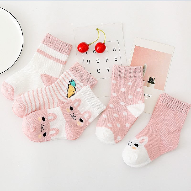 Boys And Girls Cotton Mid-tube Floor Socks - SARAH SOCKS