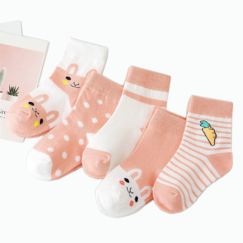 Boys And Girls Cotton Mid-tube Floor Socks - SARAH SOCKS