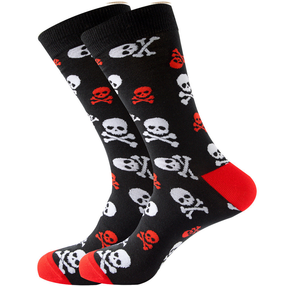 Animal Mid-calf Length Socks Geometric Men's Socks Tide - SARAH SOCKS